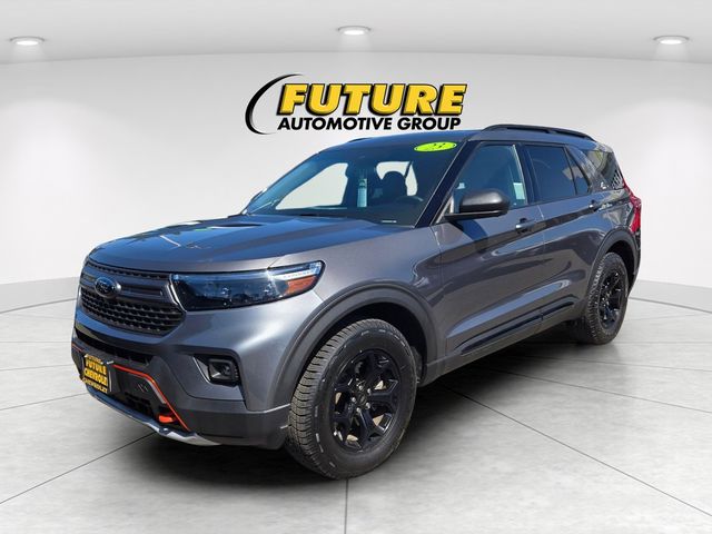 Carbonized Gray Metallic 2023 Ford Explorer SUV / Crossover All-Wheel Drive Automatic