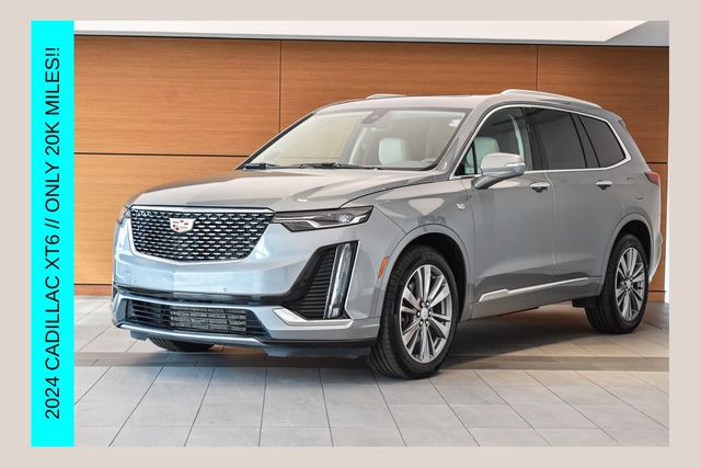 Argent Silver Metallic 2024 Cadillac XT6 Premium Luxury AWD SUV / Crossover Four-Wheel Drive 9-Speed Automatic