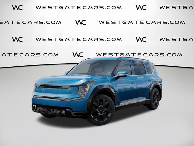 Ocean Blue 2026 Kia EV9 SUV / Crossover All-Wheel Drive 1-Speed Automatic