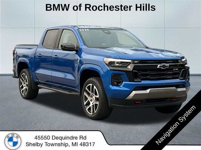Glacier Blue Metallic 2023 Chevrolet Colorado Pickup Truck Four-Wheel Drive 8-Speed Automatic