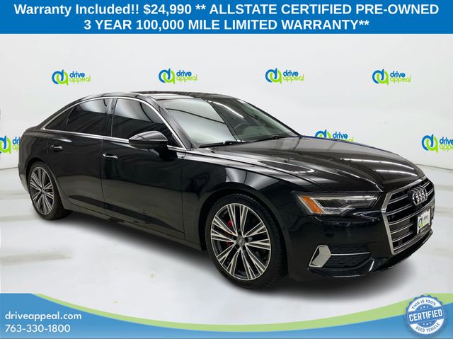 Black Metallic 2020 Audi A6 Sedan All-Wheel Drive 7-Speed Automatic