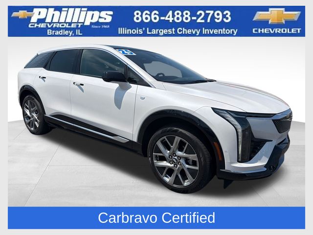 Crystal White Tricoat 2025 Cadillac OPTIQ SUV / Crossover All-Wheel Drive 1-Speed Automatic