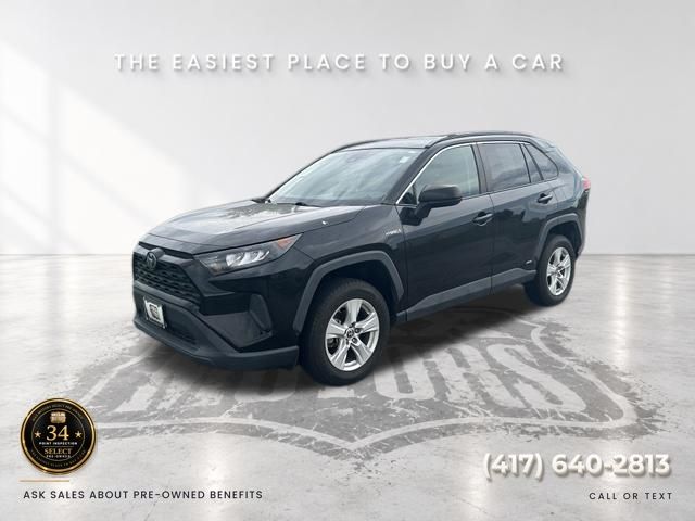 Midnight Black Metallic 2021 Toyota RAV4 Hybrid SUV / Crossover All-Wheel Drive Continuously Variable Transmission