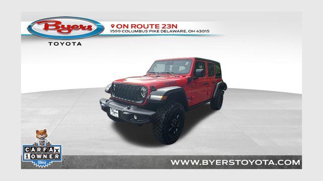 Firecracker Red Clearcoat 2025 Jeep Wrangler 4xe Willys 4WD SUV / Crossover Four-Wheel Drive 8-Speed Automatic