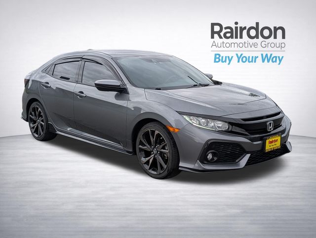Gray 2019 Honda Civic Hatchback Hatchback Front-Wheel Drive 6-Speed Manual