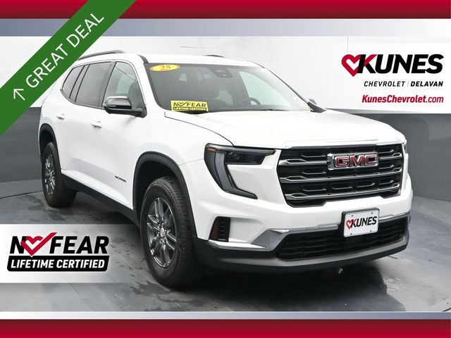Summit White 2025 GMC Acadia SUV / Crossover Front-Wheel Drive 8-Speed Automatic