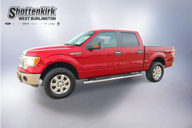 Ruby Red Metallic 2014 Ford F-150 XLT SuperCrew 4WD Pickup Truck Four-Wheel Drive 6-Speed Automatic