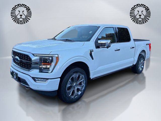 White Metallic 2021 Ford F-150 Platinum SuperCrew 4WD Pickup Truck Four-Wheel Drive Automatic