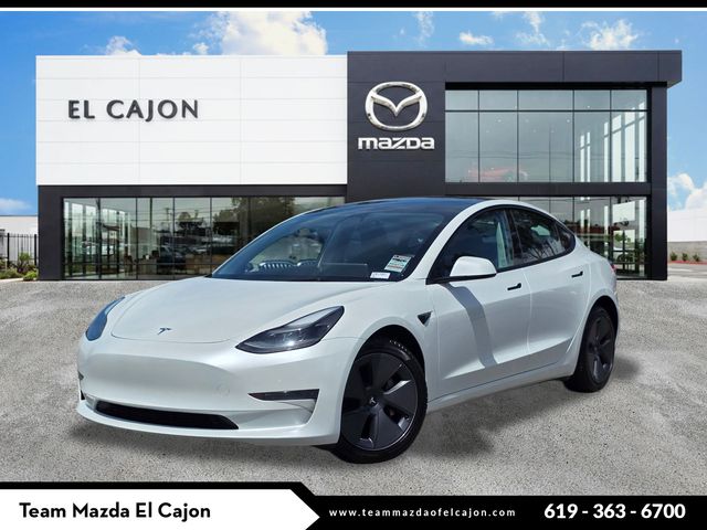 Pearl White Multi-Coat 2023 Tesla Model 3 RWD Sedan Rear-Wheel Drive 1-Speed Automatic
