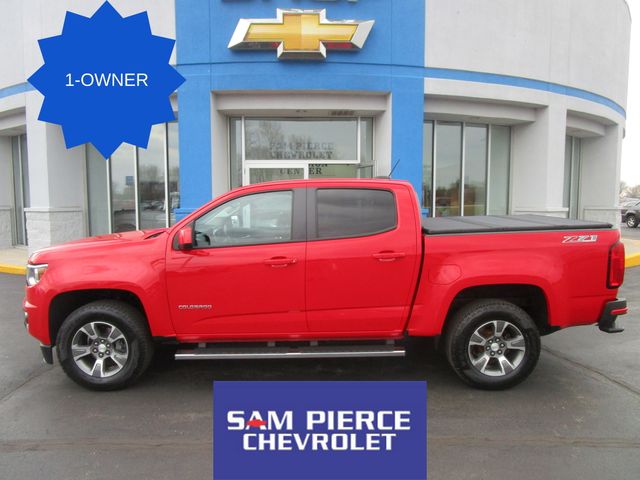 Red Hot 2018 Chevrolet Colorado Z71 Crew Cab 4WD Pickup Truck Four-Wheel Drive 8-Speed Automatic