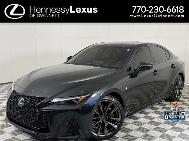 Black 2025 Lexus IS 350 F Sport RWD Sedan Rear-Wheel Drive 8-Speed Automatic