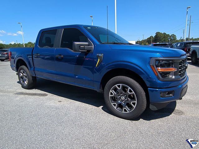 Atlas Blue Metallic 2025 Ford F-150 STX SuperCrew 4WD Pickup Truck Four-Wheel Drive Automatic