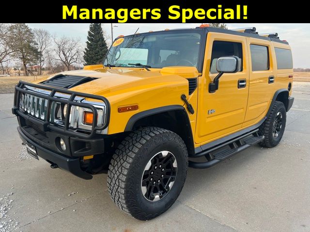 Yellow 2003 Hummer H2 SUV / Crossover Four-Wheel Drive 4-Speed Automatic Overdrive