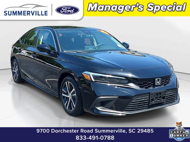 Meteorite Gray Metallic 2024 Honda Civic Hatchback Hatchback Front-Wheel Drive Continuously Variable Transmission