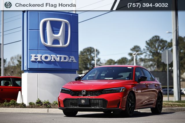 Rallye Red 2026 Honda Civic Hatchback Sport FWD Hatchback Front-Wheel Drive Continuously Variable Transmission