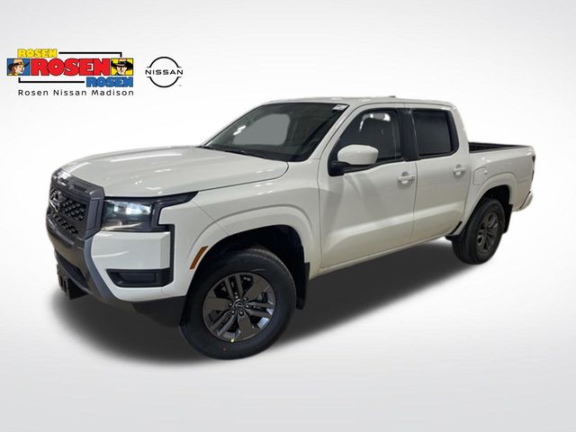 Glacier White 2026 Nissan Frontier SV Crew Cab 4WD Pickup Truck Four-Wheel Drive 9-Speed Automatic Overdrive
