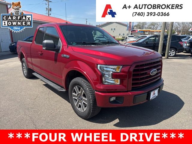 Ruby Red Metallic 2016 Ford F-150 XLT SuperCab 4WD Pickup Truck Four-Wheel Drive 6-Speed Automatic