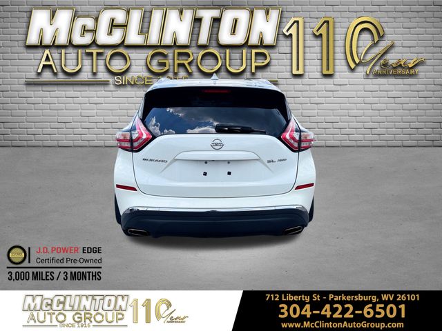 2018 White Nissan Murano SL AWD SUV