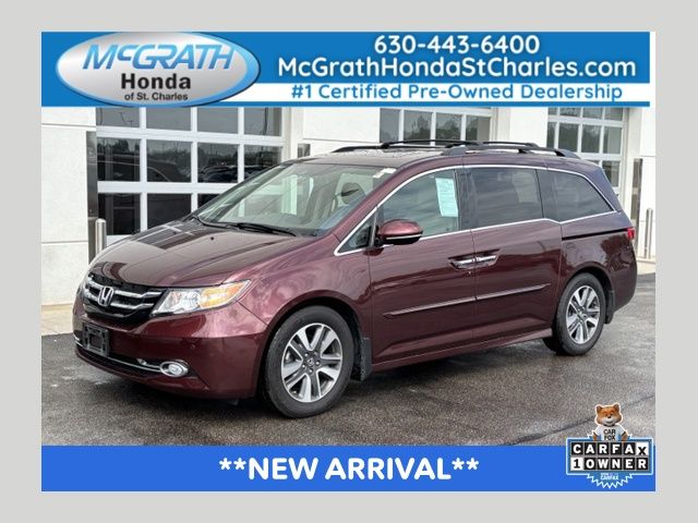 Red (Deep Scarlet Pearl) 2017 Honda Odyssey Minivan Front-Wheel Drive 6-Speed Automatic