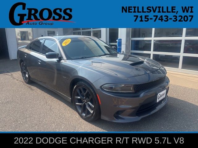 Gray (Granite Crystal Metallic Clearcoat) 2022 Dodge Charger Sedan Rear-Wheel Drive 8-Speed Automatic