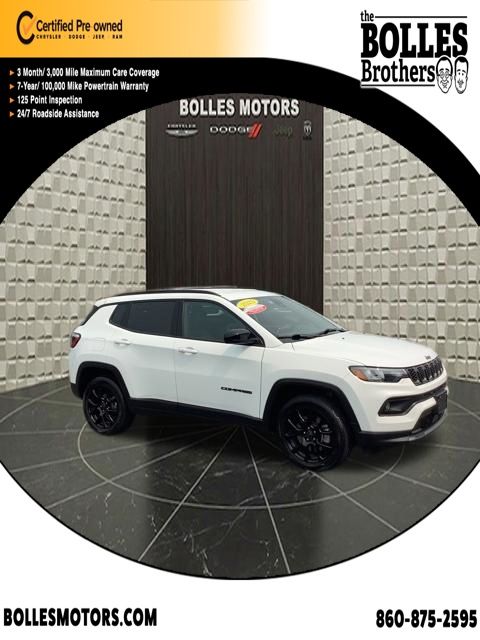 Bright White Clearcoat 2025 Jeep Compass SUV / Crossover Four-Wheel Drive 8-Speed Automatic