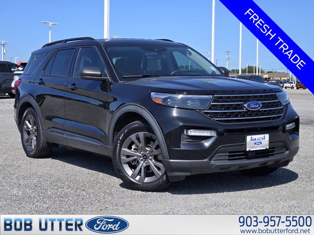 Agate Black Metallic 2021 Ford Explorer SUV / Crossover Rear-Wheel Drive Automatic