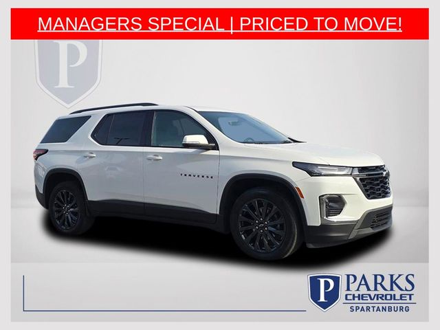 Summit White 2023 Chevrolet Traverse RS AWD SUV / Crossover Four-Wheel Drive 9-Speed Automatic
