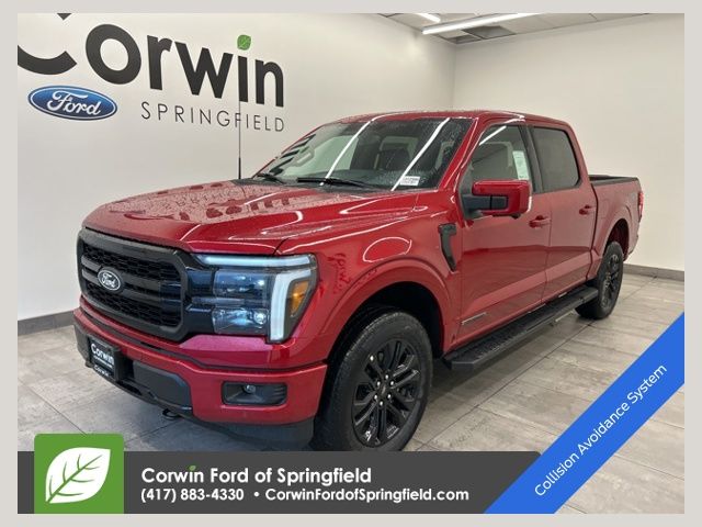 Rapid Red Metallic Tinted Clearcoat 2025 Ford F-150 Lariat SuperCrew 4WD Pickup Truck Four-Wheel Drive Automatic