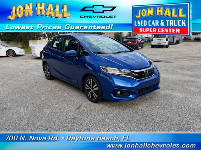 Dark Blue 2019 Honda Fit Hatchback Front-Wheel Drive Continuously Variable Transmission