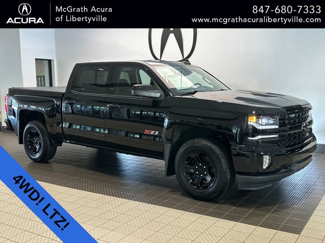 Black 2018 Chevrolet Silverado 1500 Pickup Truck Four-Wheel Drive 8-Speed Automatic Overdrive