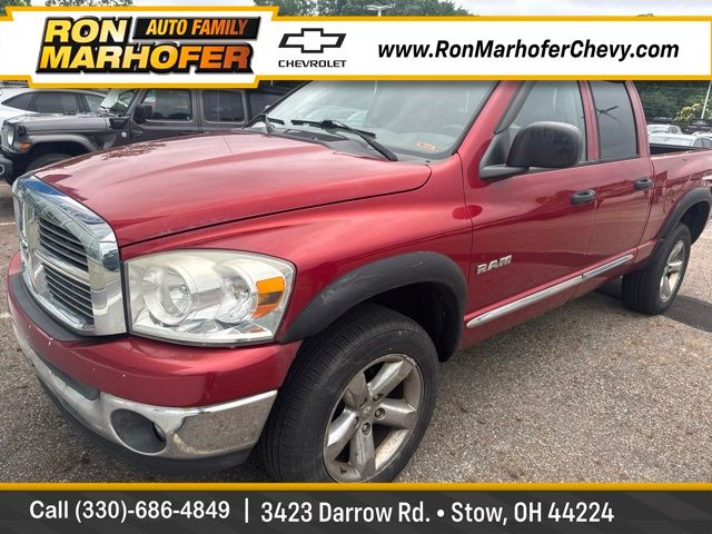 2008 Dodge RAM 1500 SLT Quad Cab 4WD Pickup Truck Four-Wheel Drive 5-Speed Automatic