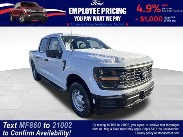 Oxford White 2026 Ford F-150 XL SuperCrew 4WD Pickup Truck Four-Wheel Drive Automatic