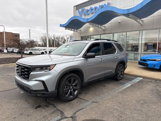 Lunar Silver Metallic 2025 Honda Pilot Sport AWD SUV / Crossover All-Wheel Drive Automatic