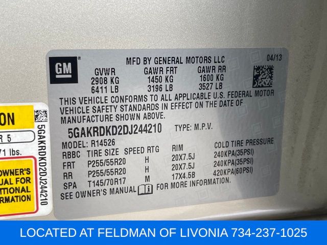 Used 2013 Buick Enclave For Sale in Livonia, MI