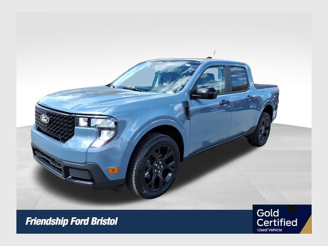 Blue (Azure Gray Metallic) 2025 Ford Maverick XLT SuperCrew AWD Pickup Truck All-Wheel Drive Continuously Variable Transmission