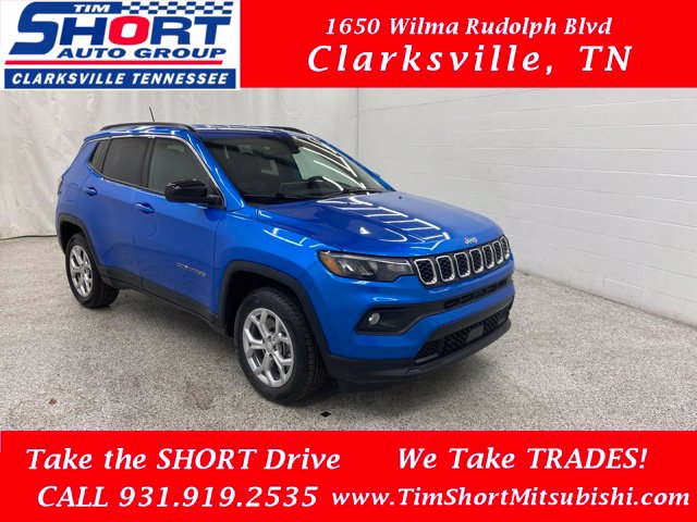 Hydro Blue Pearlcoat 2024 Jeep Compass SUV / Crossover Four-Wheel Drive 8-Speed Automatic