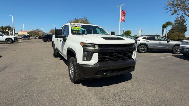 Summit White 2023 Chevrolet Silverado 2500HD Work Truck Crew Cab LB 4WD Pickup Truck Four-Wheel Drive Automatic