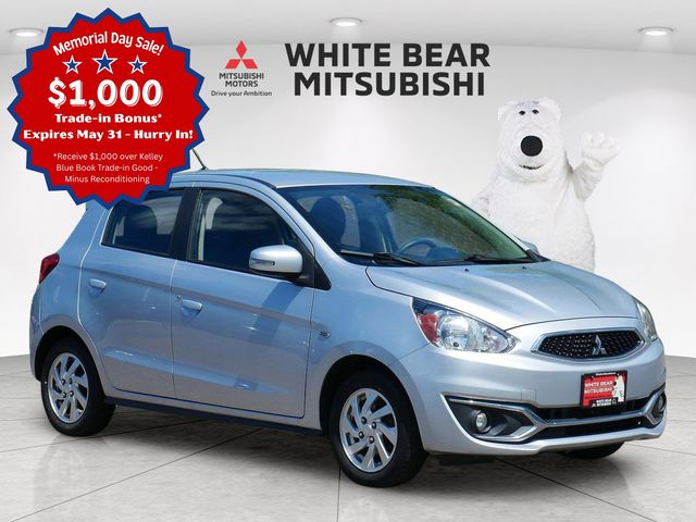 Starlight Silver 2017 Mitsubishi Mirage SE Hatchback Front-Wheel Drive Continuously Variable Transmission