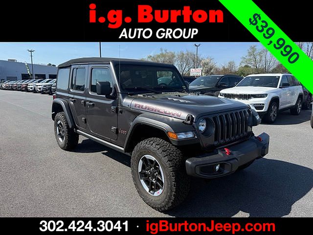 Gray (Granite Crystal Metallic Clearcoat) 2022 Jeep Wrangler Unlimited Rubicon 4WD SUV / Crossover Four-Wheel Drive 6-Speed Manual