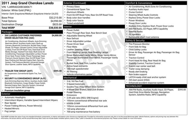 2011 Jeep Grand Cherokee Laredo