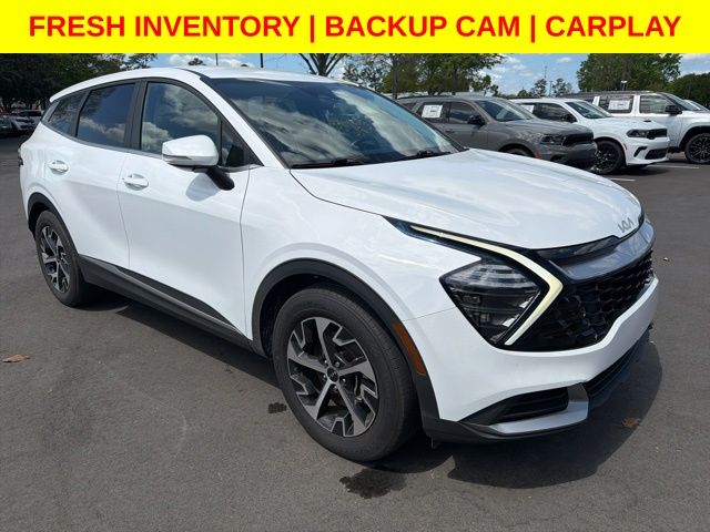 Glacial White Pearl 2024 Kia Sportage EX FWD SUV / Crossover Front-Wheel Drive 8-Speed Automatic