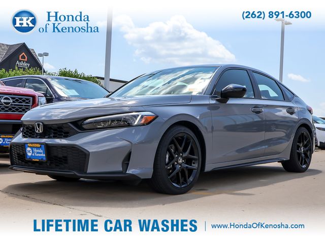 Urban Gray Pearl 2025 Honda Civic Hatchback Hatchback Front-Wheel Drive Continuously Variable Transmission
