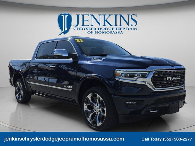 Patriot Blue Pearlcoat 2021 RAM 1500 Pickup Truck Four-Wheel Drive 8-Speed Automatic