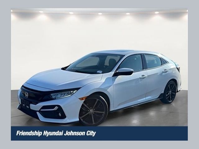 White 2021 Honda Civic Hatchback Hatchback Front-Wheel Drive Continuously Variable Transmission