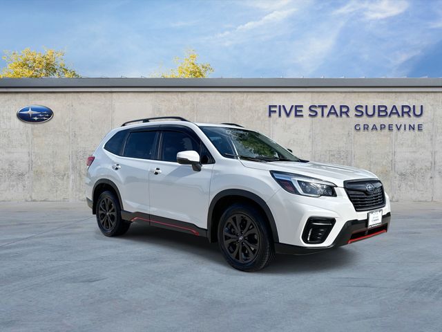 Crystal White Pearl 2021 Subaru Forester Sport Crossover AWD SUV / Crossover All-Wheel Drive Continuously Variable Transmission
