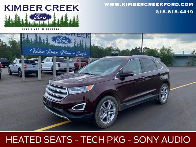 Red (Burgundy) 2018 Ford Edge SUV / Crossover All-Wheel Drive 6-Speed Automatic