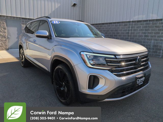 Silver Mist Metallic 2024 Volkswagen Atlas SUV / Crossover All-Wheel Drive 8-Speed Automatic