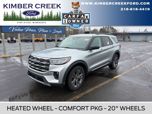 Iconic Silver Metallic 2025 Ford Explorer Active AWD SUV / Crossover All-Wheel Drive Automatic