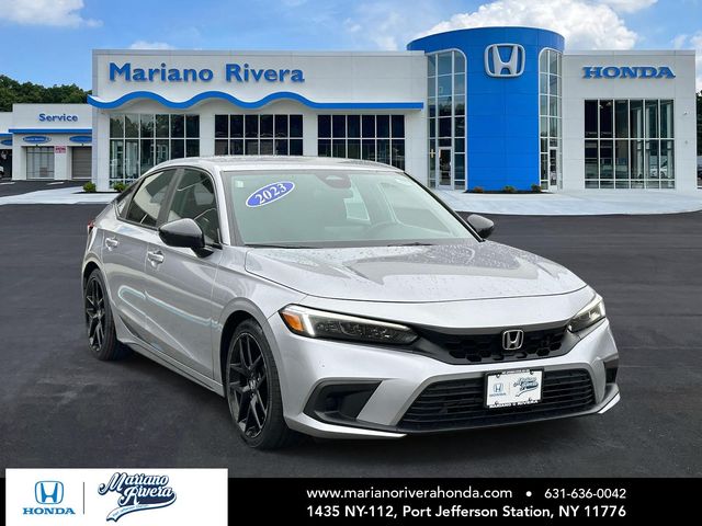 Lunar Silver Metallic 2023 Honda Civic Hatchback Sport FWD Hatchback Front-Wheel Drive Continuously Variable Transmission