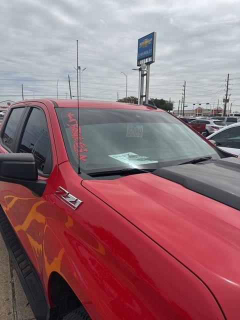 Red Hot 2023 Chevrolet Silverado 1500 Custom Trail Boss Crew Cab 4WD Pickup Truck Four-Wheel Drive Automatic